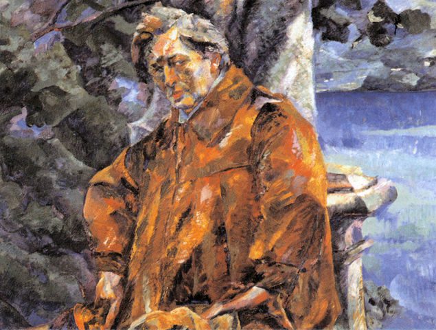 "Portrait Of Ferruccio Busoni," by Umberto Boccioni.