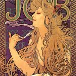 Poster for JOB cigarette papers, by Alphonse Mucha.