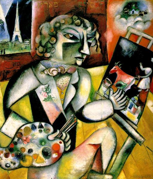 "Self Portrait With Seven Fingers," by Marc Chagall.