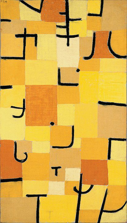 "Signs In Yellow," by Paul Klee.