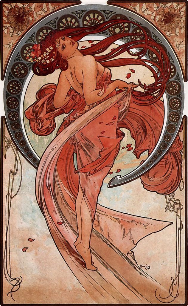 "The Arts, Dance," by Alphonse Mucha.