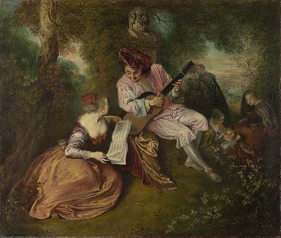 "The Love Song," by Jean-Antoine Watteau.