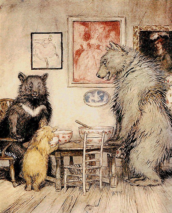 "The Three Bears," by Arthur Rackham.