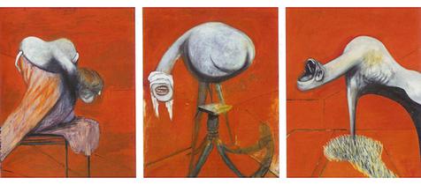 "Three studies For Figures At The Base Of A Crucifixion," by Francis Bacon.