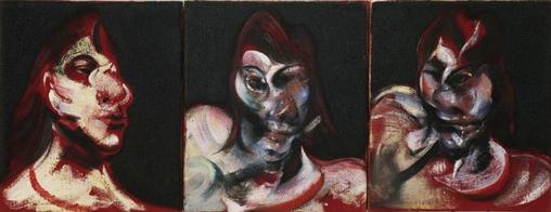 "Three Studies For The Portrait Of Henrietta Moraes," by Francis Bacon.