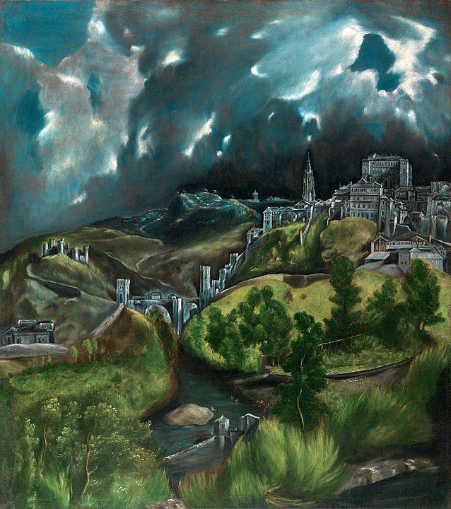 "View Of Toledo," by El Greco.