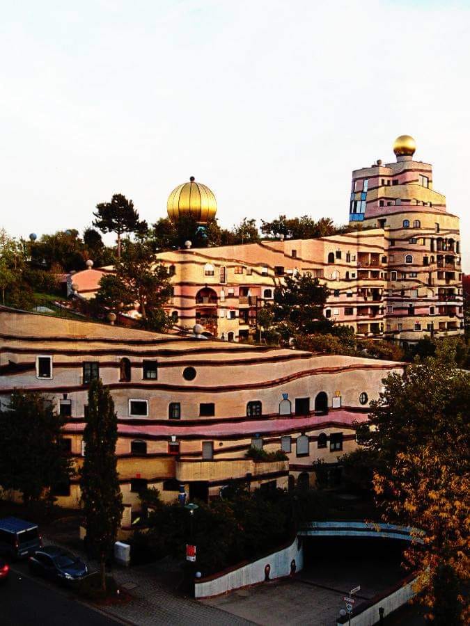 "Waldspirale Darmstadt," by Friedensreich Hundertwasser.