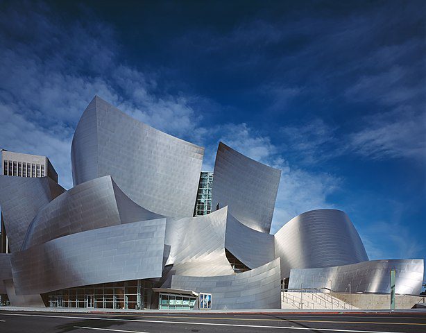 Walt Disney Concert Hall, Los Angeles, by Frank Gehry.