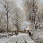 "Winterlandschap Bij Mariahoeve Den Haag," by Louis Apol.