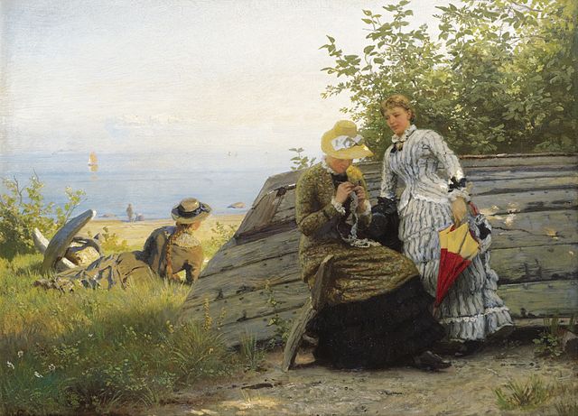 "Ladies In The Sunshine," by Hans Gude.