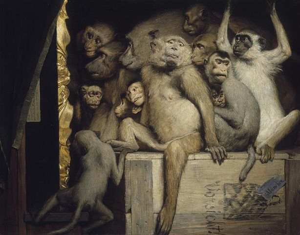 "Monkeys As Judges Of Art," by Gabriel Von Max.