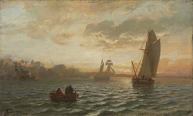 "View from the Oslofjord," by Hans Gude.