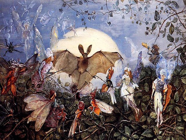 "Attacking A Bat," by John Anster Fitzgerald.