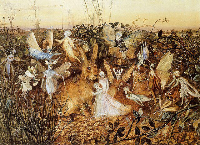 "Rabbit Among The Fairies," by John Anster Fitzgerald.