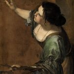 "Self-Portrait As The Allegory Of Painting," by Artemisia Gentileschi, a female artist who earned her reputation on merit.