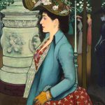 "An Elegant Woman At The Élysée Montmartre," by Louis Anquetin.