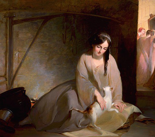 "Cinderella At The Kitchen Fire," by Thomas Sully.