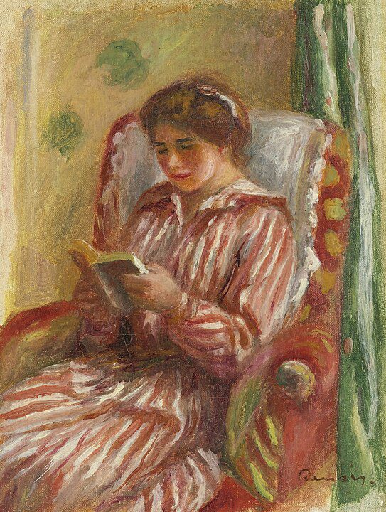 "Gabrielle Reading," by Pierre Auguste Renard.