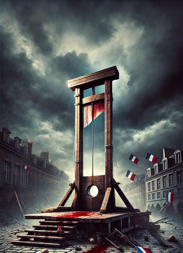 The guillotine and its effect on art.