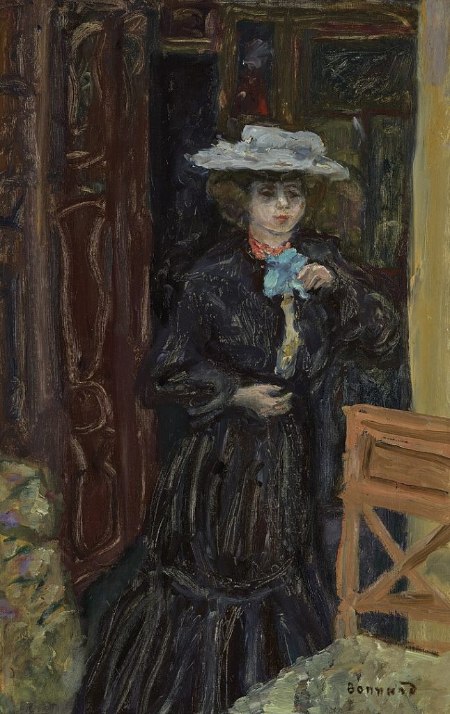 "Marthe Au Chapeau Blanc," by Pierre Bonnard.