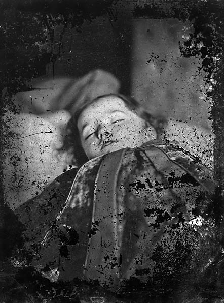 Post-mortem photography was a common way of honoring and remembering the dead.