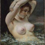 "The Woman In The Waves," by Gustave Courbet. The model for this painting was Joanna Hiffernan.