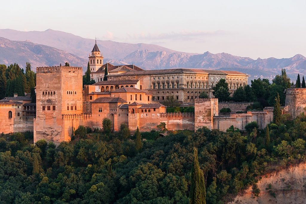 The Alhambra of Granada, Andalusia, Spain.