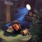 "Autorretrato," by Alfonso Ponce de Leon, and artist who was executed for his political beliefs.