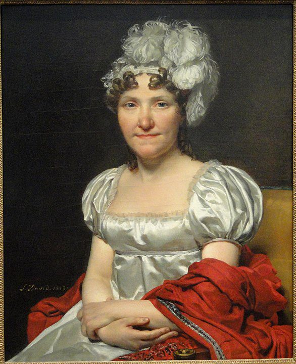 "Madame David," by Jacques Louis David.