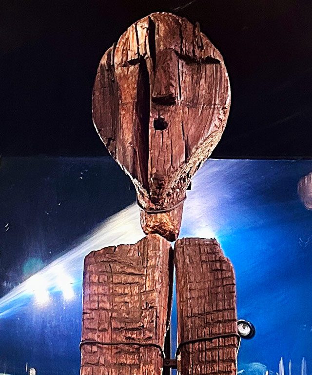 The Shigir Idol, found in the Ural Mountains of Russia.