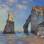 "The Cliffs At Étretat," by Claude Monet.