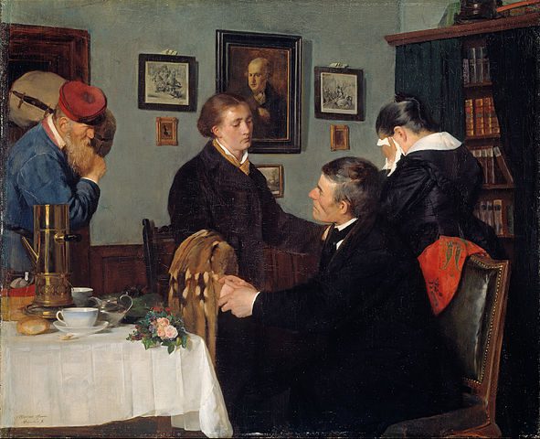 "The Farewell," by Harriet Backer.