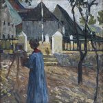 "Gabriele Münter Painting In Kallmünz," by Wassily Kandinsky.