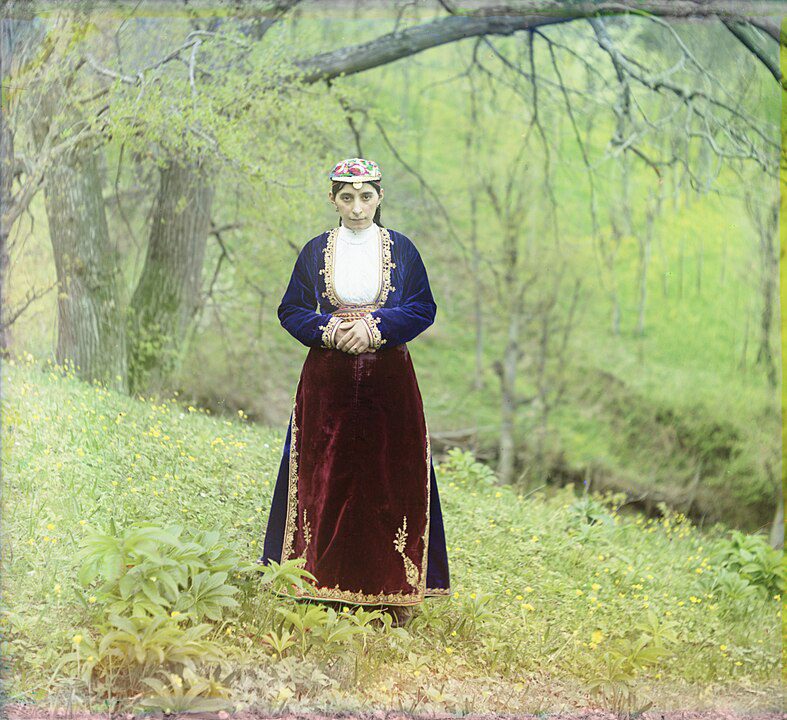 "Armenian Woman In National Costume," by Sergey Prokudin Gorsky.