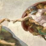 "The Creation Of Adam," by Michelangelo.