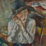 "Hermine Au Grand Chapeau," by Jules Pascin.