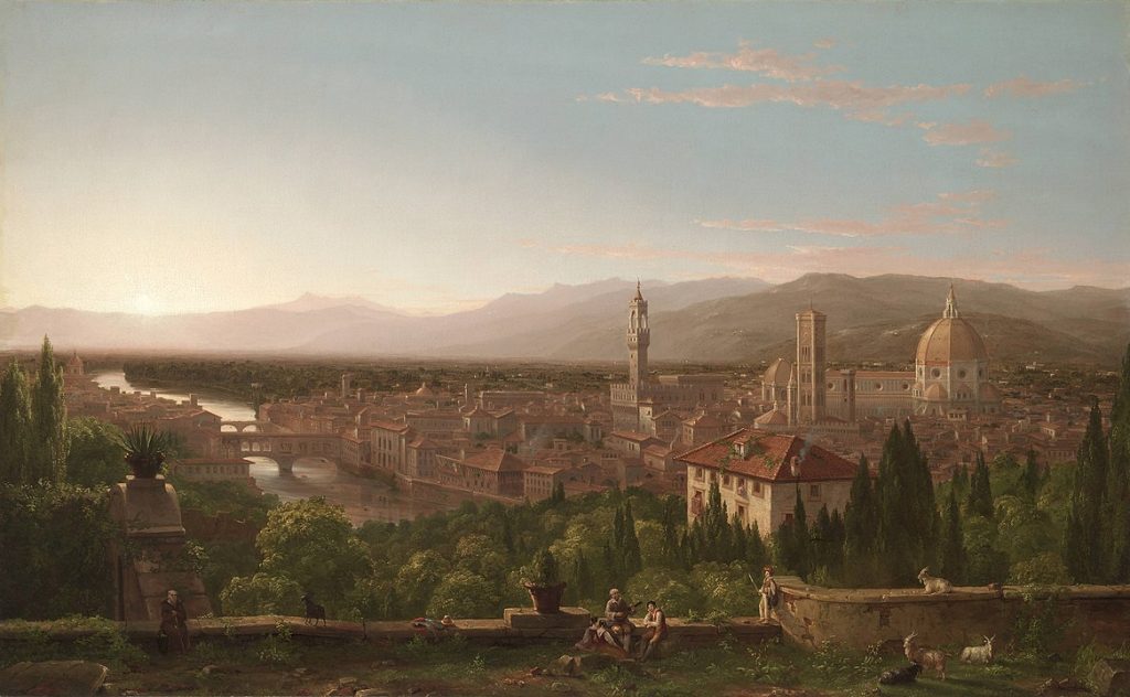 "View Of Florence From San Miniato," by Thomas Cole.