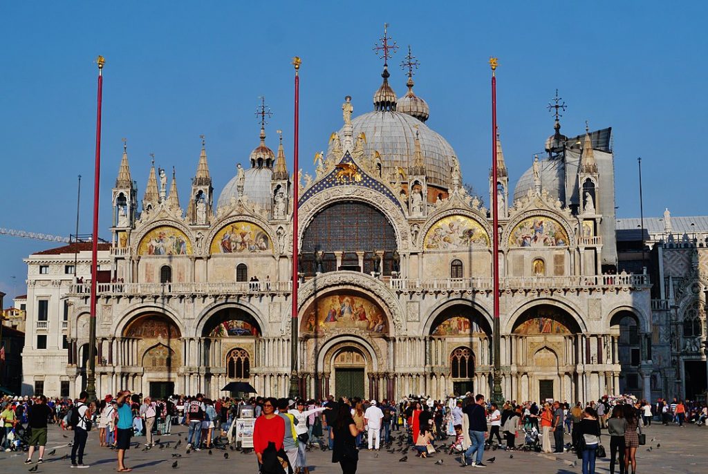 The Basilica di San Marco (St. Mark's Basilica), Venice, Italy.