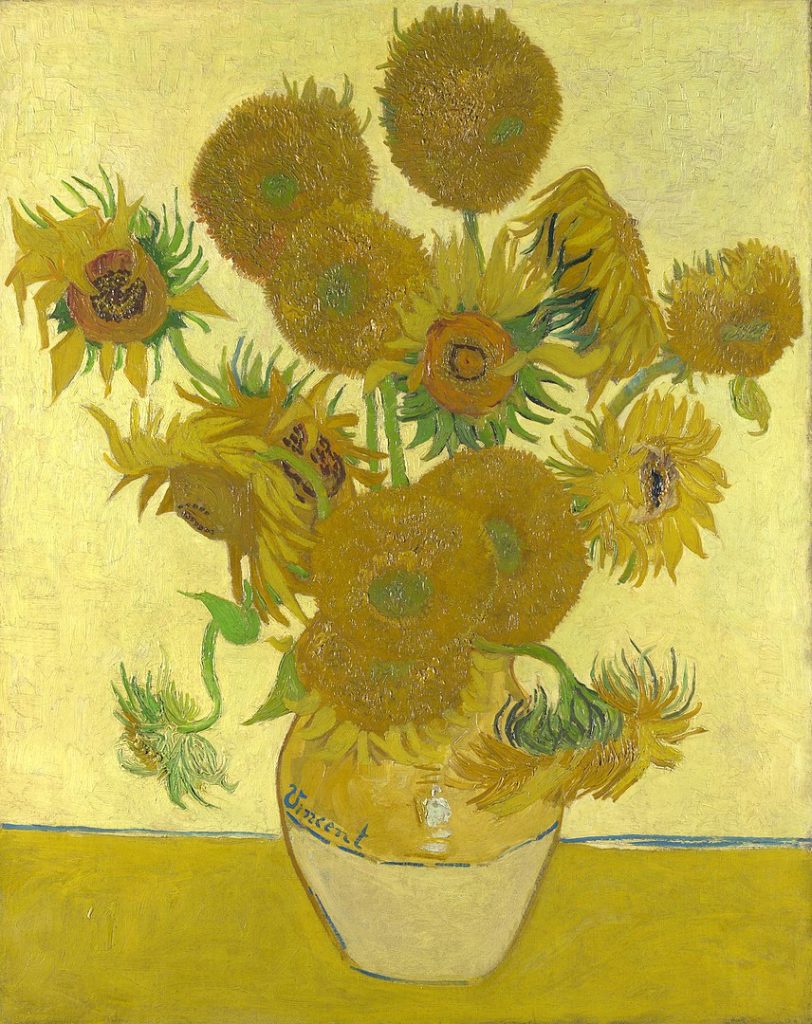 "Sunflowers, Fourth Version," by Vincent Van Gogh.