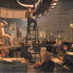 "The Life Class At The Royal Academy Of Fine Arts," by Wilhelm Bendz.