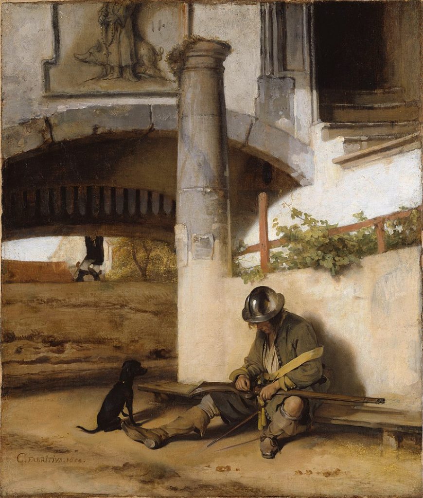 "The Sentry," by Carel Fabritius.