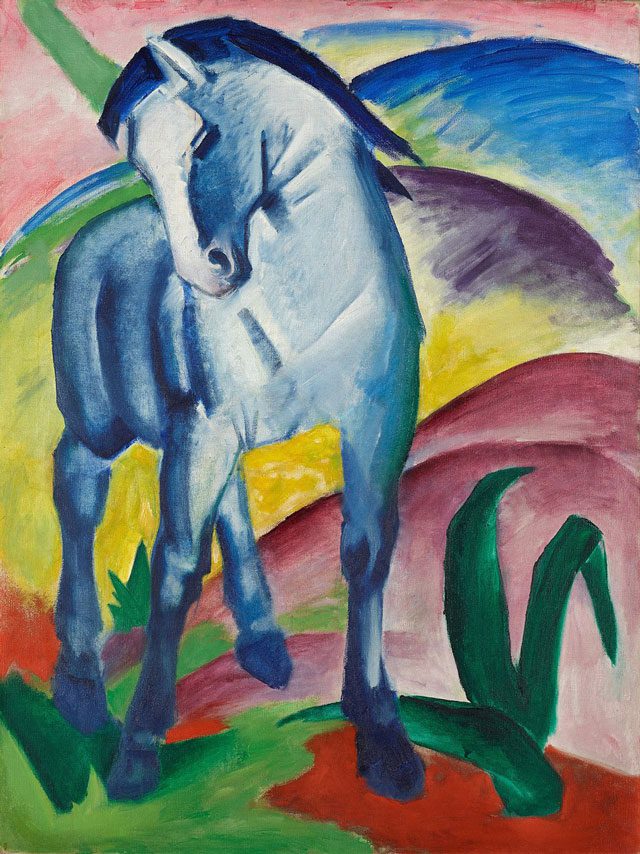 "Blue Horse 1," by Franz Marc.
