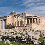 The Erechtheion of The Acropolis, Athens, Greece.