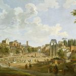 "View Of The Roman Forum," by Giovanni Paolo Panini.
