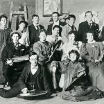 National Gallery of Victoria Art School students, 1896.