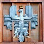 Polish Coat of Arms, in Art Deco style, Post Office of Warsaw.