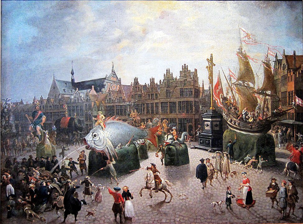 "The Ommegang In Antwerp," by Erasmus de Bie.