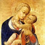 "Virgin And Child With Four Saints," by Sassetta.