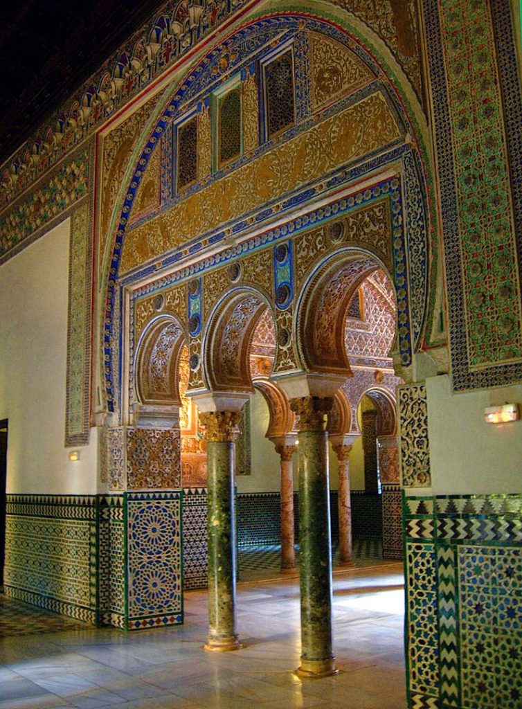 Hall of Ambassadors in the Alcázar of Seville.