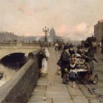 "Dublin Streets: A Vendor Of Books," by Walter Osborne.